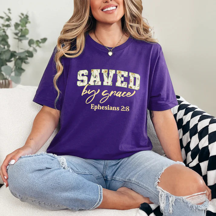 Saved By Grace Graphic Tee