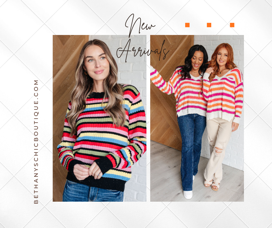 New Arrival Alert: Bold Stripes & Cozy Vibes
