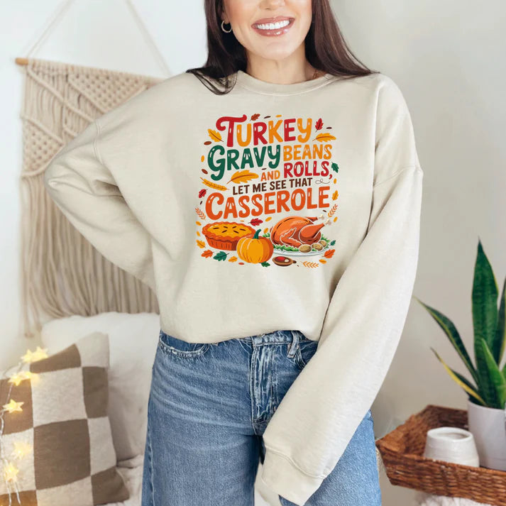 Turkey Gravy Casserole Sweatshirt